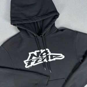 No Fear Hoodie Sweatshirt Mens Small Black Y2K Motocross Moto Skate